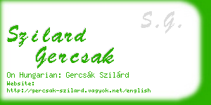 szilard gercsak business card